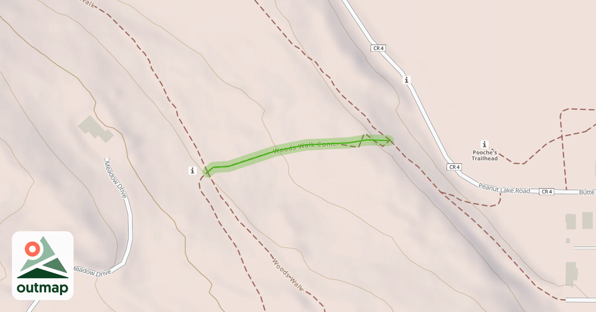 Map of Woods Walk Conn.