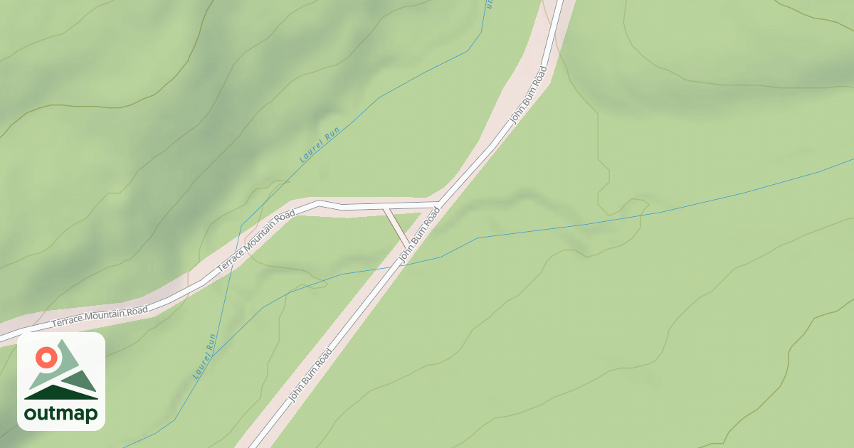 Map of Rothrock State Forest Trough Creek Snowmobile Trails