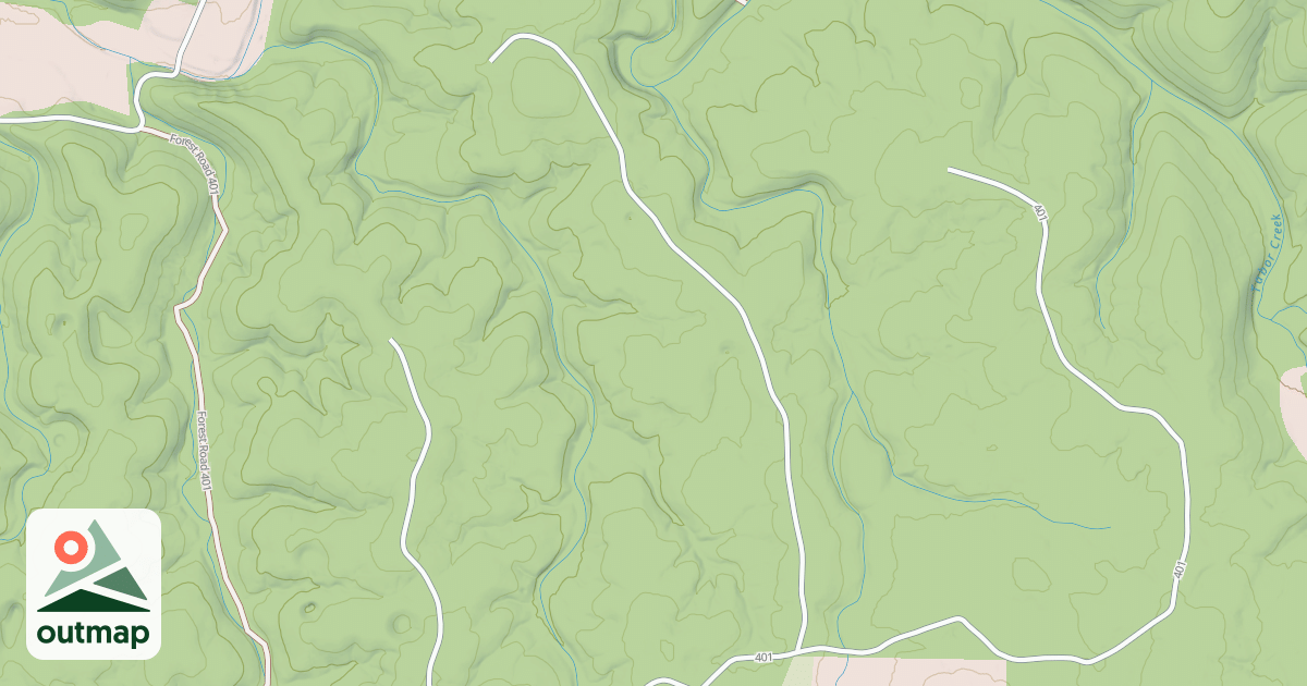Map of HARDSHELL CHURCH SPUR A