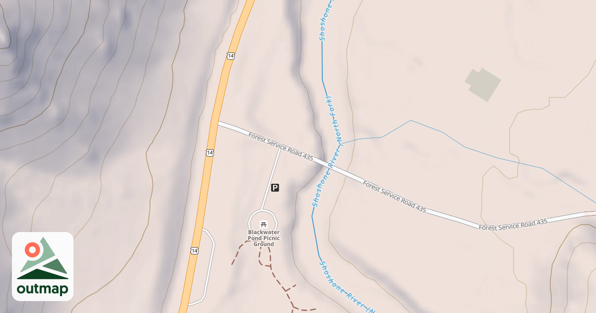 Map of BLACKWATER