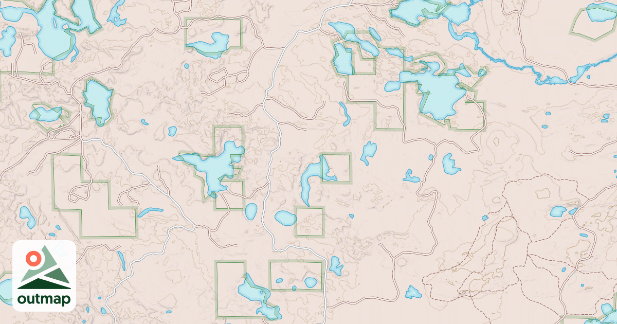 Map of GANDER LAKE