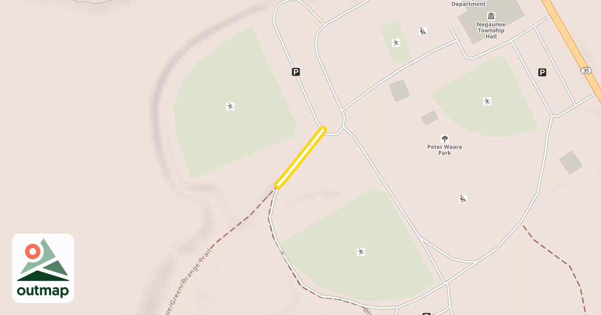 Map of Negaunee Township Community Center Trail