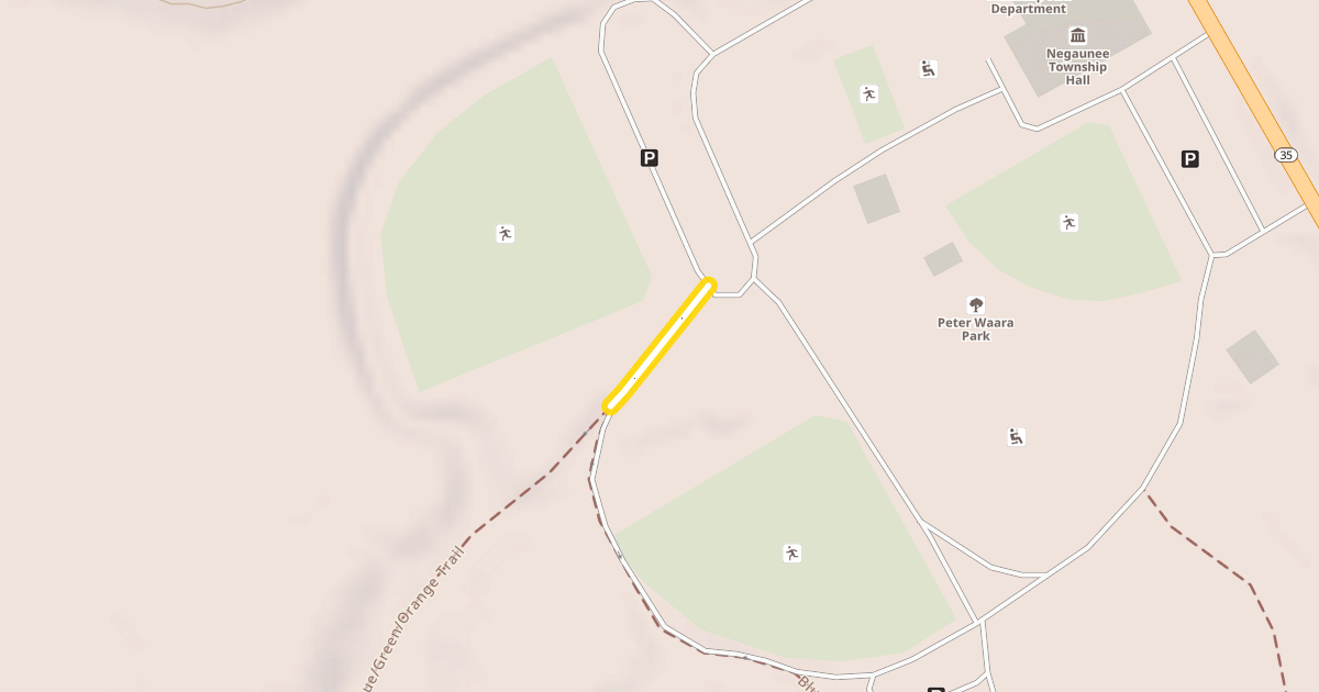 Map preview of Negaunee Township Community Center Trail