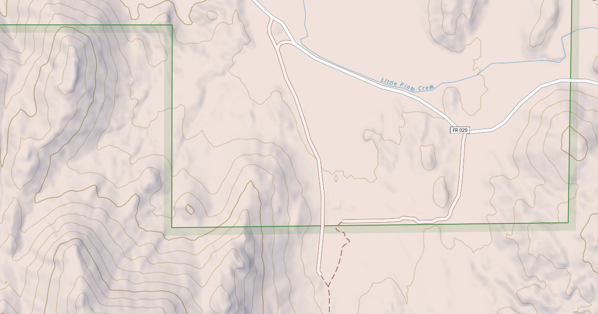 Map preview of USFS National Forest System Roads {97E2A5C9-2299-405A-AEDB-2837D257161C}