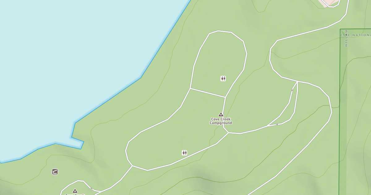 Map preview of COVE CREEK LOOP