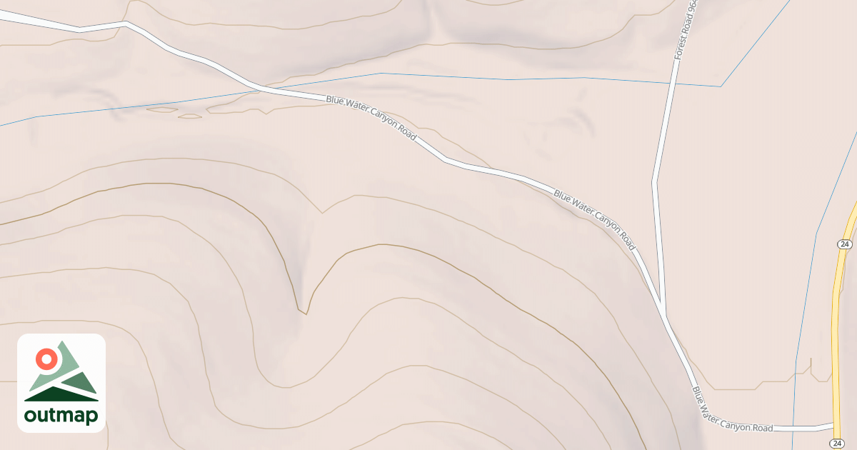 Map of COX BLUE WATER