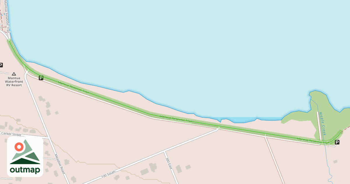 Map of Mantua Resevoir Trail