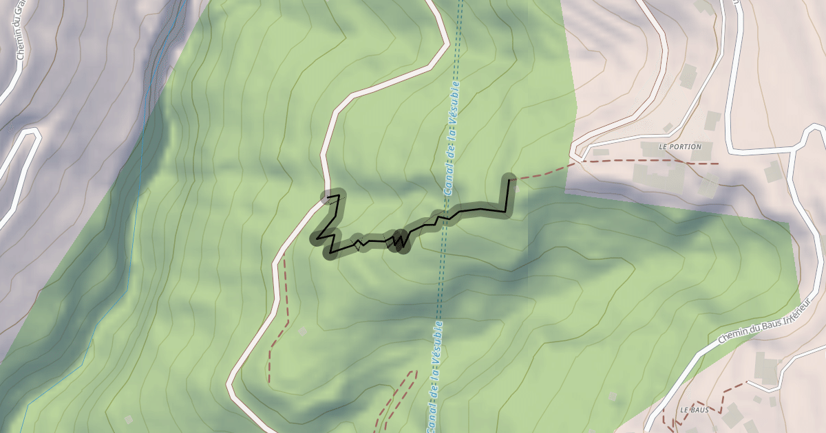 Map preview of Sentier du Portion