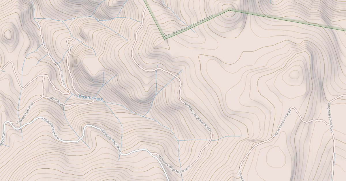 Map preview of MAHOGANY RIDGE SPU