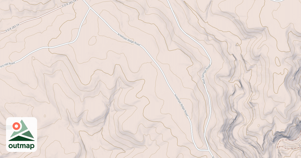 Map of ANTELOPE RIDGE