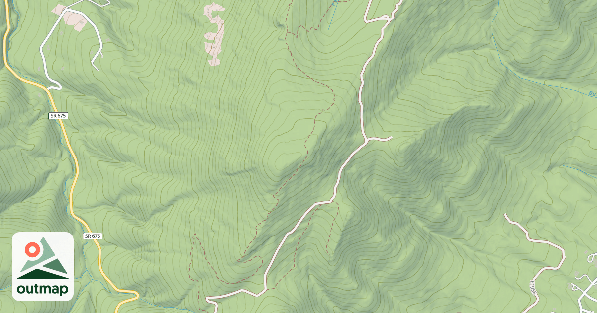 Map of Peters Mill Run