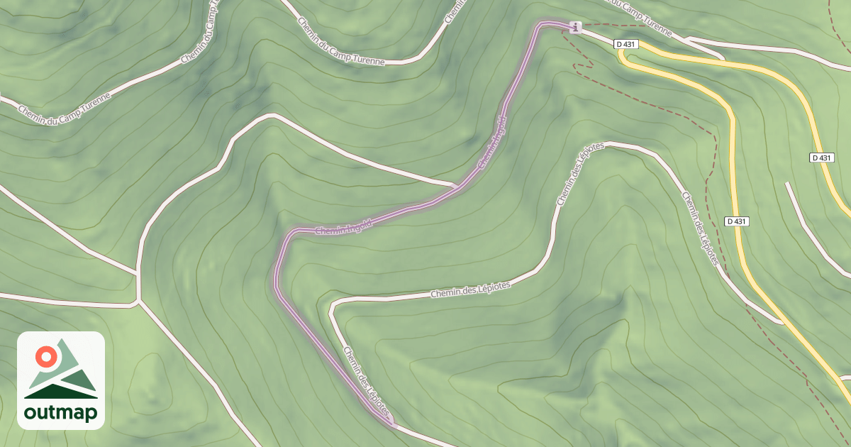 Map of Chemin Ingold