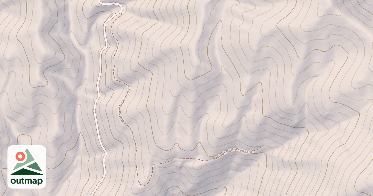 Map of MIDDLE MINERAL