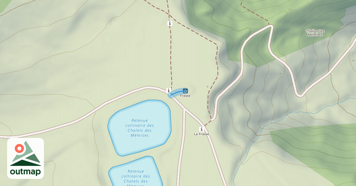 Map of La Frasse