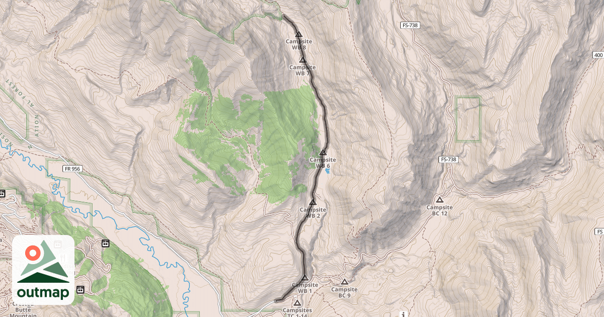 Map of West Brush Road