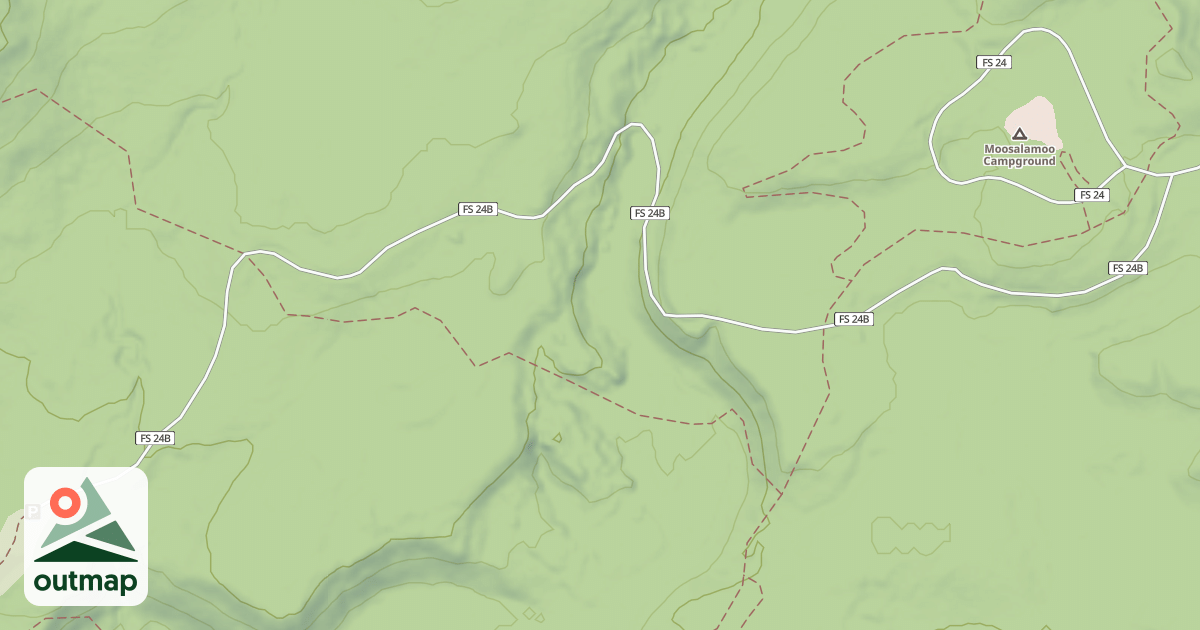 Map of MOOSALAMOO SPUR