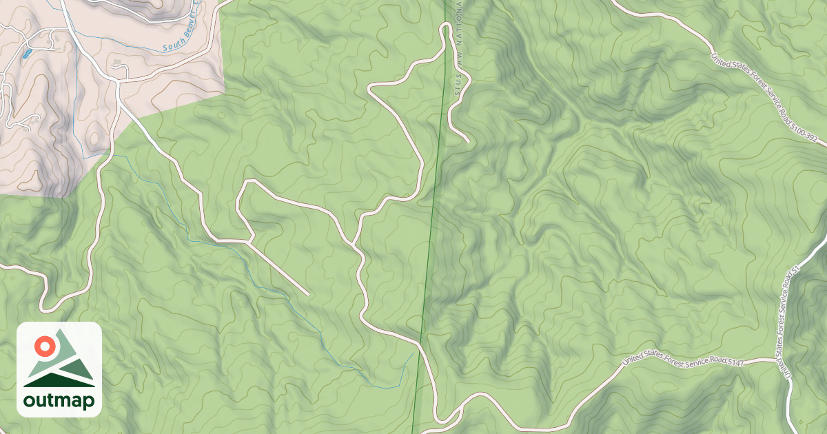 Map of USFS National Forest System Roads {F8E2B231-41D9-4F16-987E-E7E161169F8C}