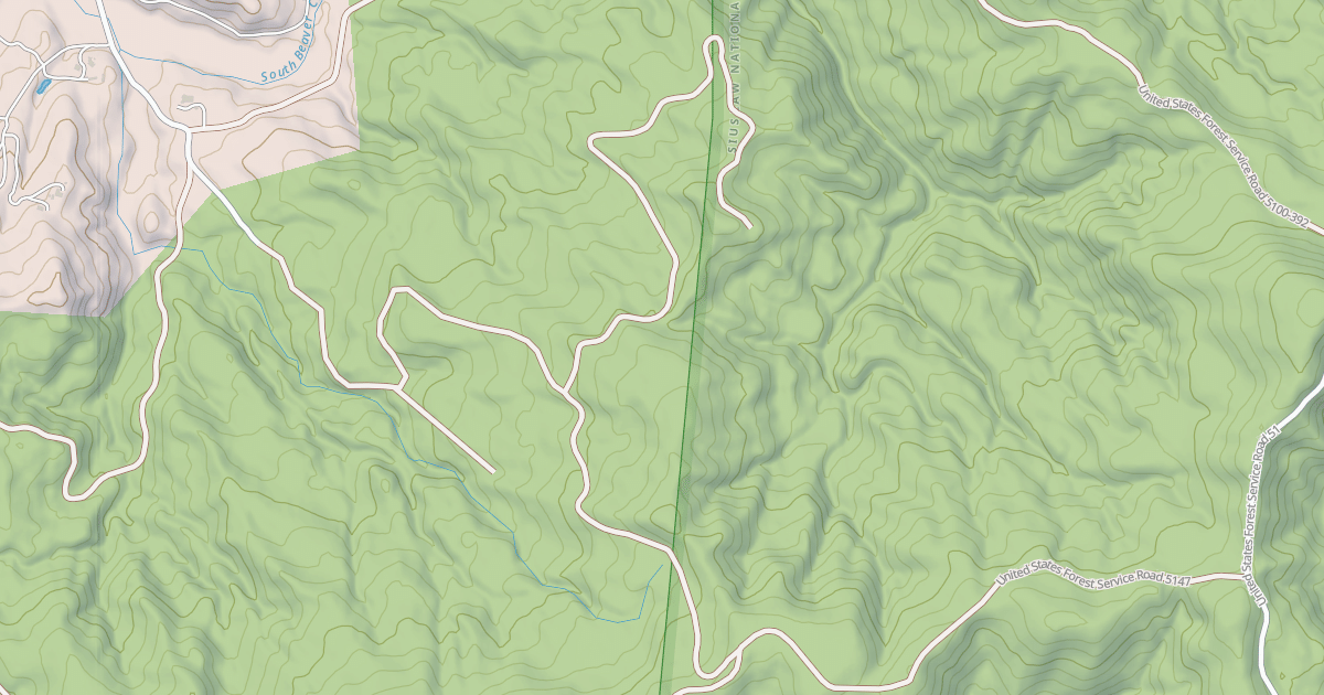 Map preview of USFS National Forest System Roads {F8E2B231-41D9-4F16-987E-E7E161169F8C}