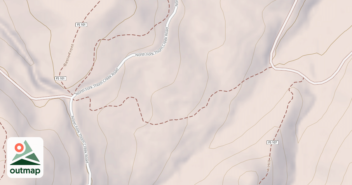 Map of Dry Creek