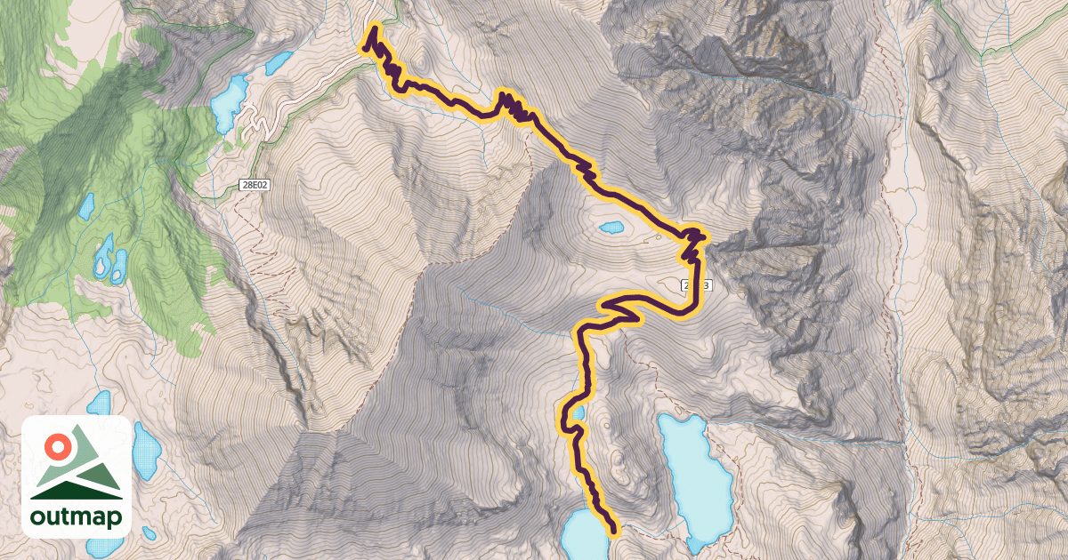 Map of Laurel Lake to Edith Lake Trail