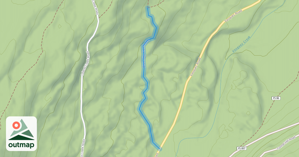 Map of Blue Sky Connector