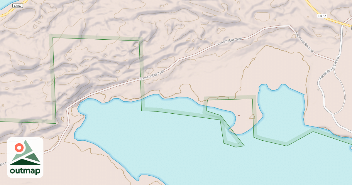 Map of Devils Track Loop
