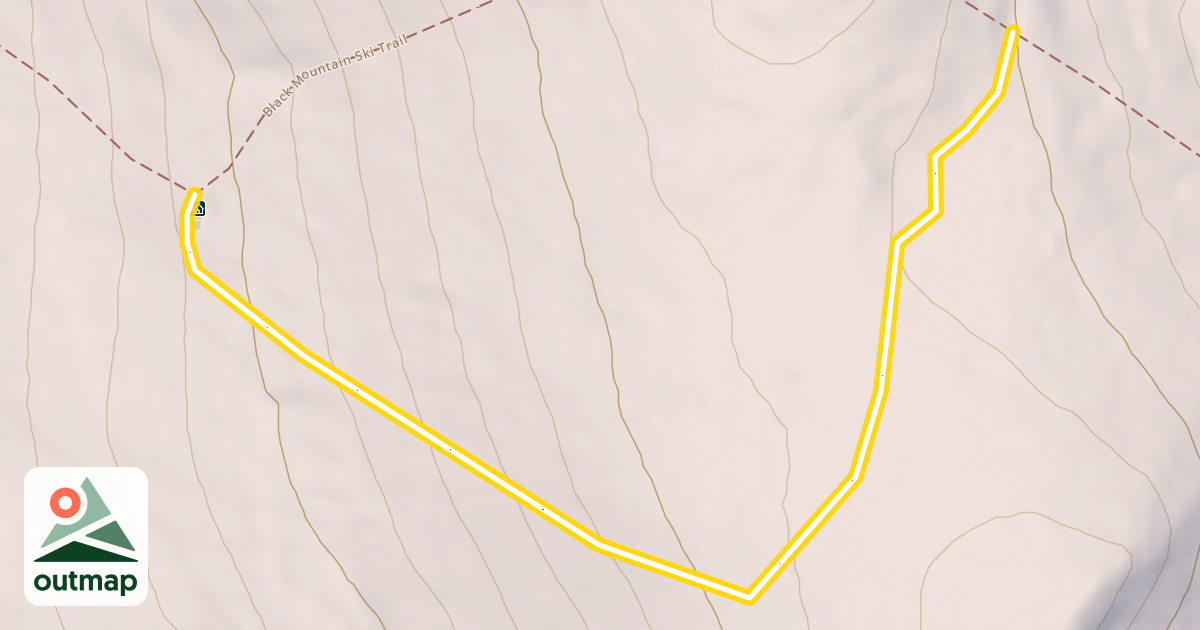 Map of Black Mountain Cutoff Trail