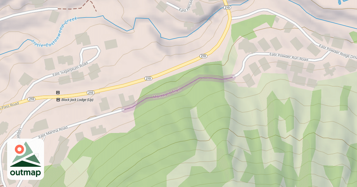 Map of Martha's Trail
