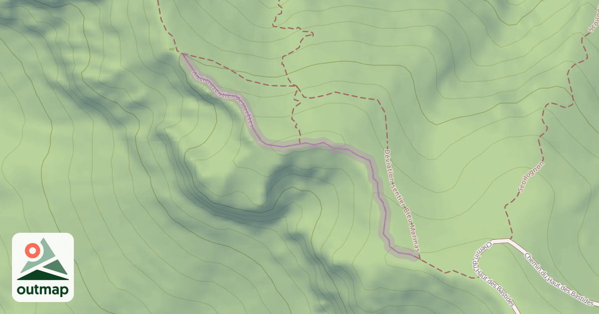 Map of Ancien sentier des crêtes