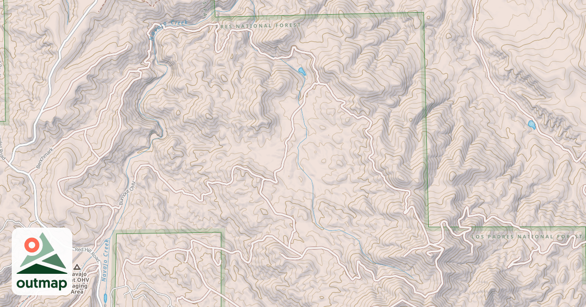 Map of USFS Motor Vehicle Use Map Trails 6797