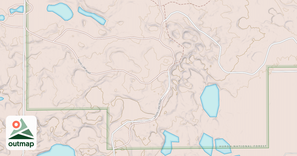 Map of Alcona Smt North Lk Dnr971