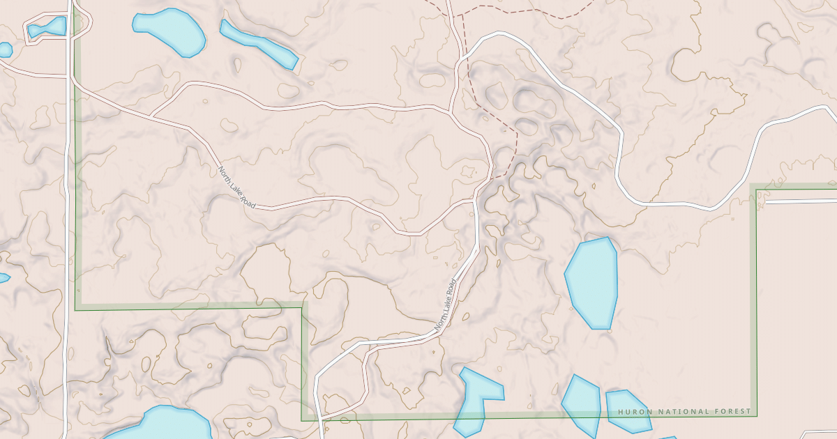 Map preview of Alcona Smt North Lk Dnr971