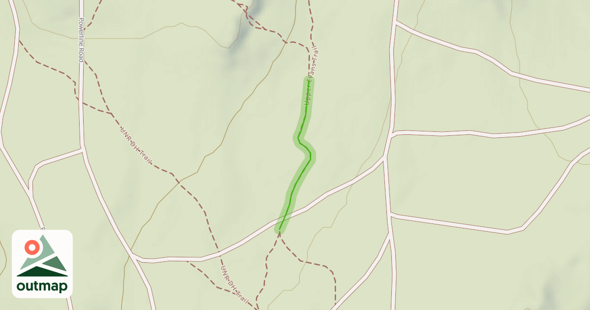 Map of Upper Evans Trail