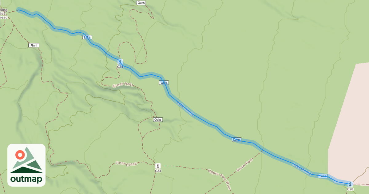 Map of Lake Annie