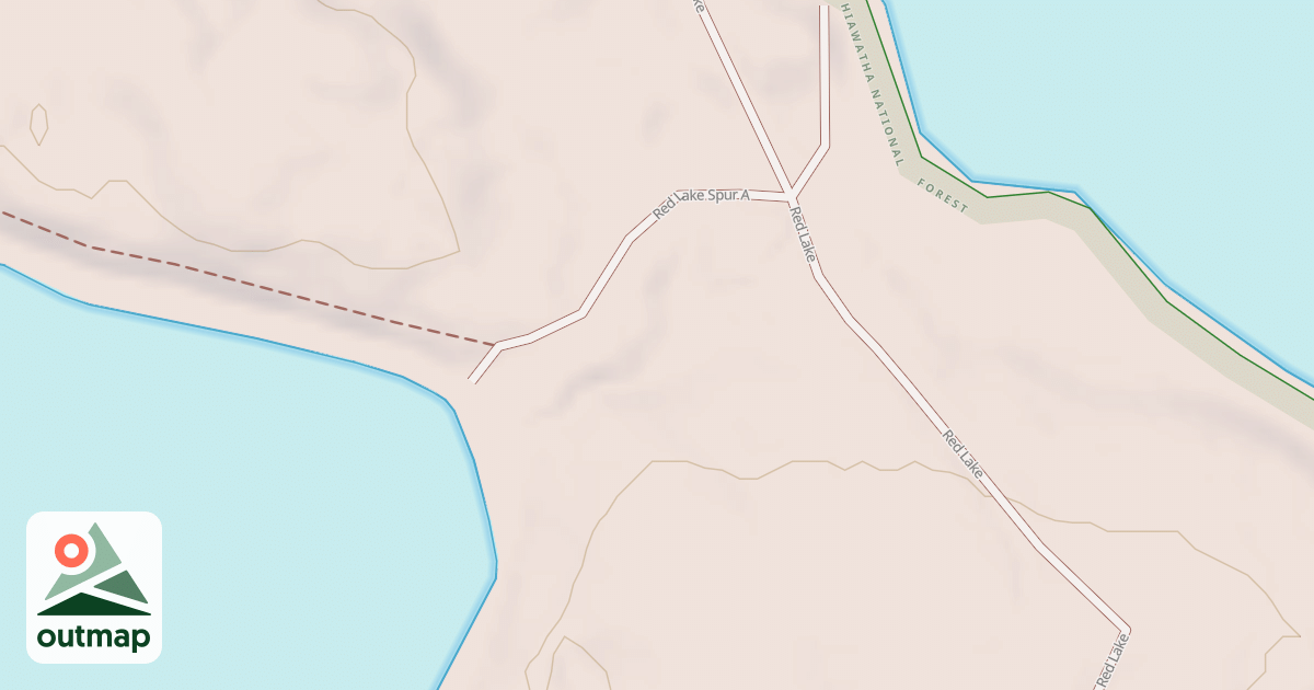 Map of RED LAKE SPUR A