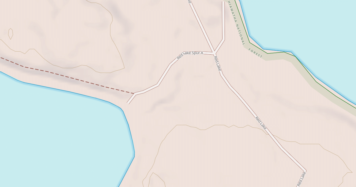 Map preview of RED LAKE SPUR A