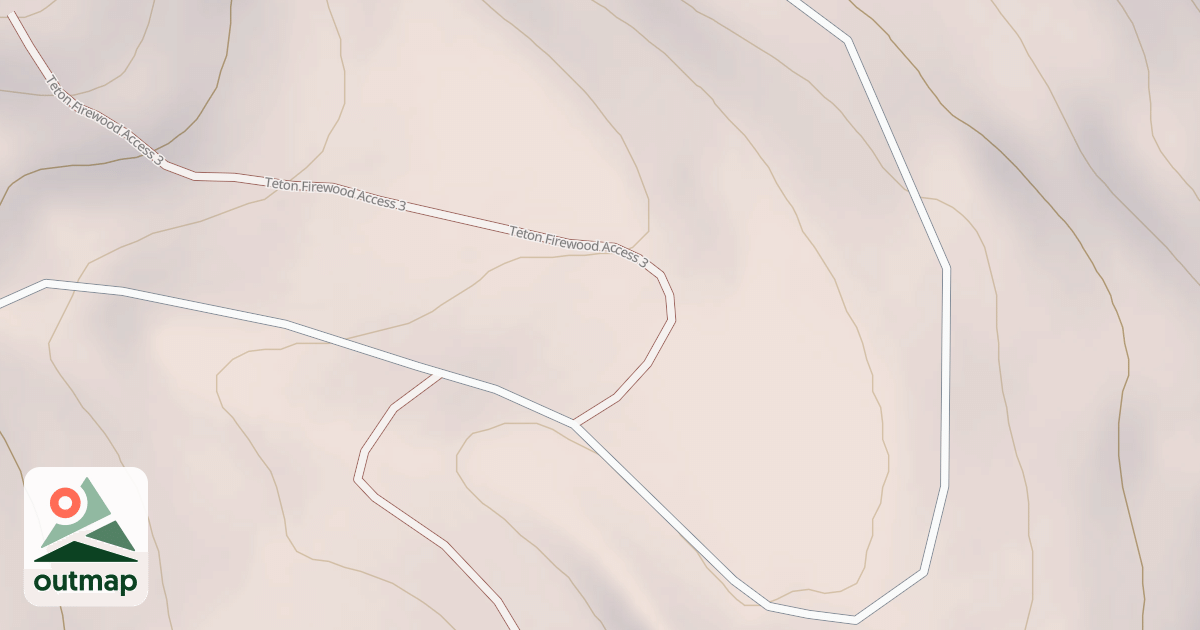 Map of TETON FIREWOOD ACCESS#3