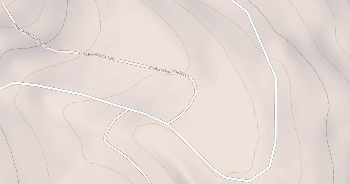 Map preview of TETON FIREWOOD ACCESS#3