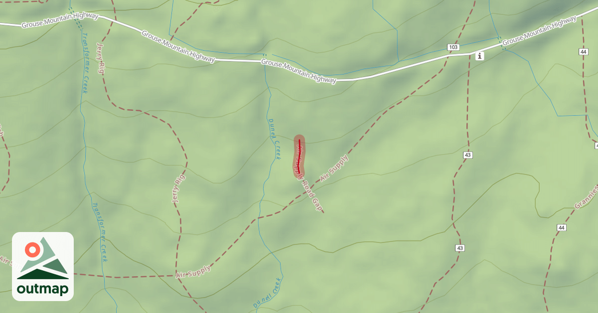 Map of Air Supply Road Gap