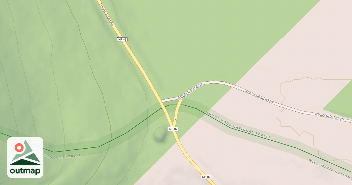 Map of SKYLINE RD/OLALLIE LAKE N.S.A.
