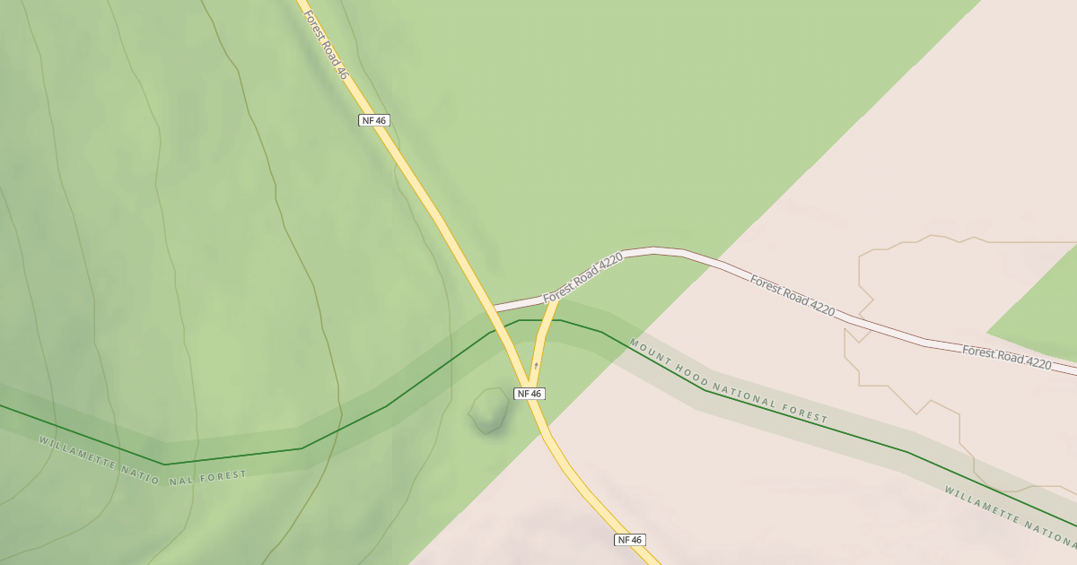 Map preview of SKYLINE RD/OLALLIE LAKE N.S.A.