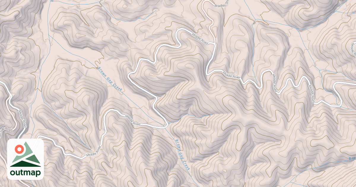 Map of MIDDLE ROAD