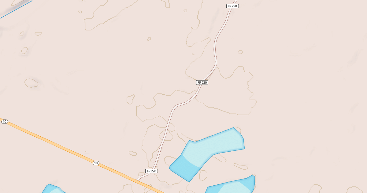 Map preview of GOAT CAMP RD
