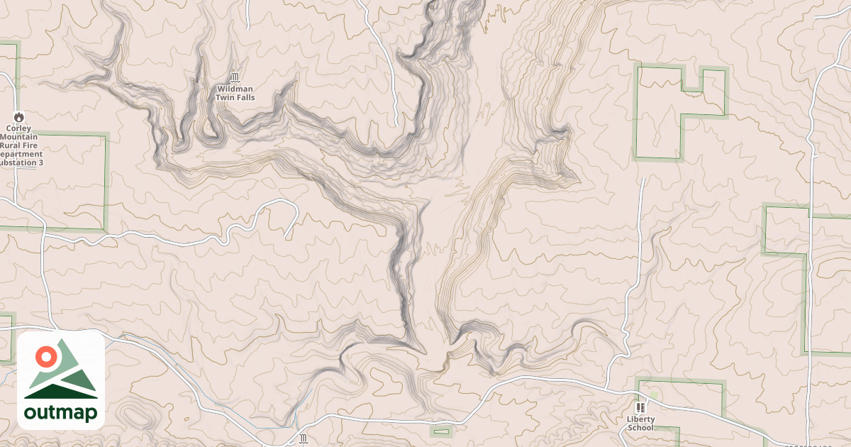 Map of Huckleberry Mtn-Orange