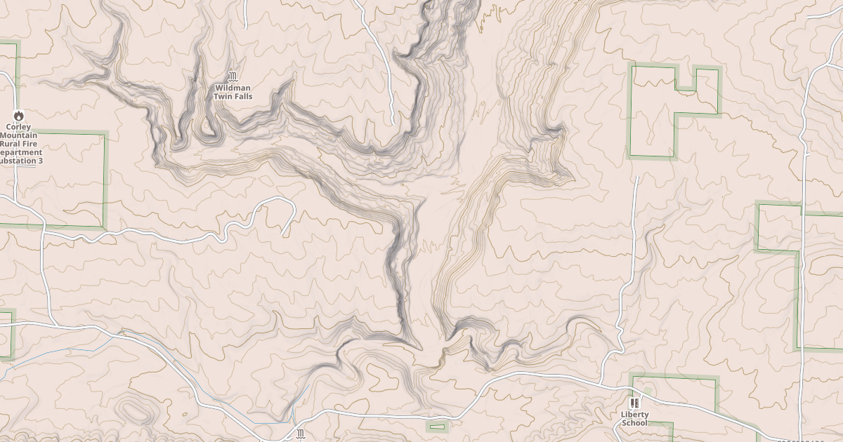 Map preview of Huckleberry Mtn-Orange