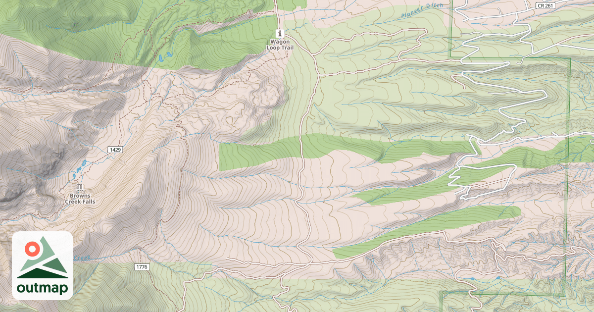 Map of BROWNS CREEK