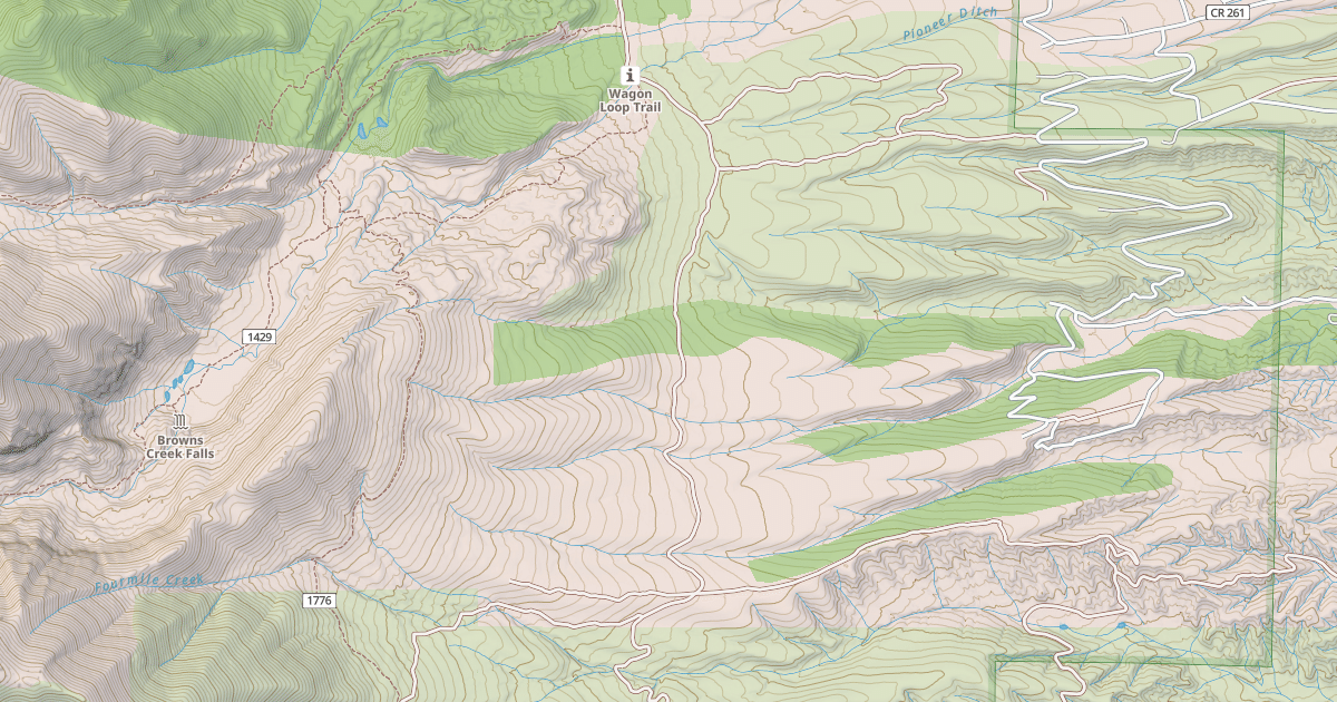 Map preview of BROWNS CREEK
