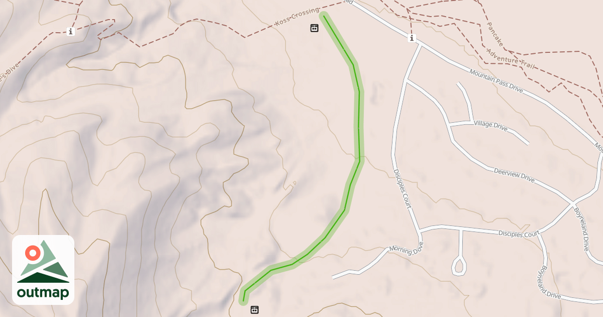 Map of To Disciple's Ridge