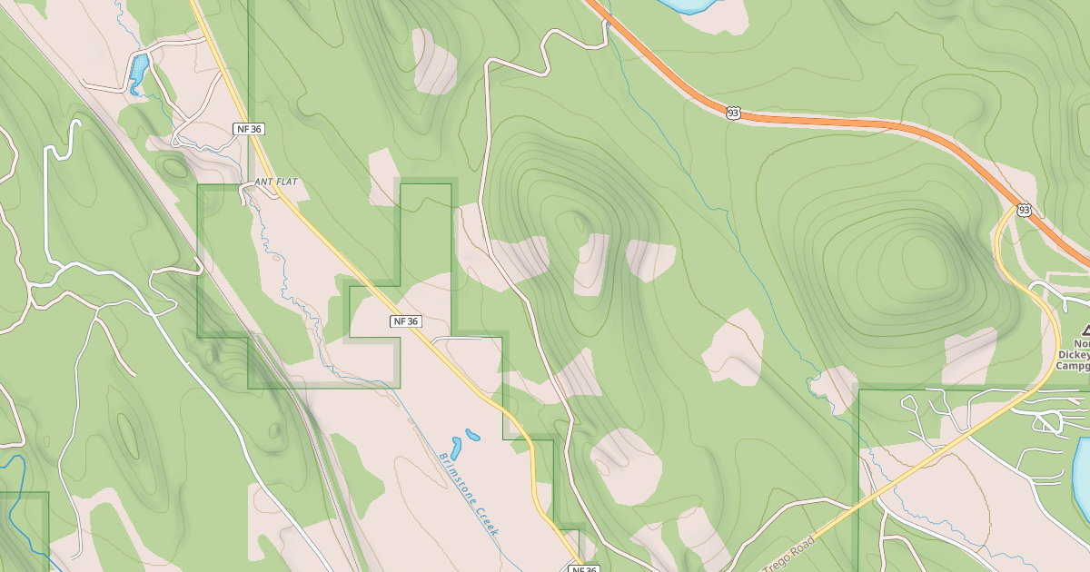 Map preview of DICKEY CREEK A