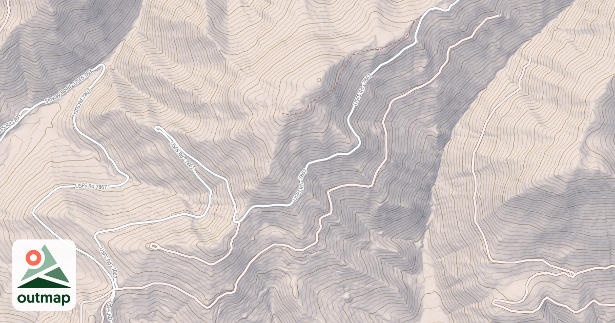 Map of PACK GULCH